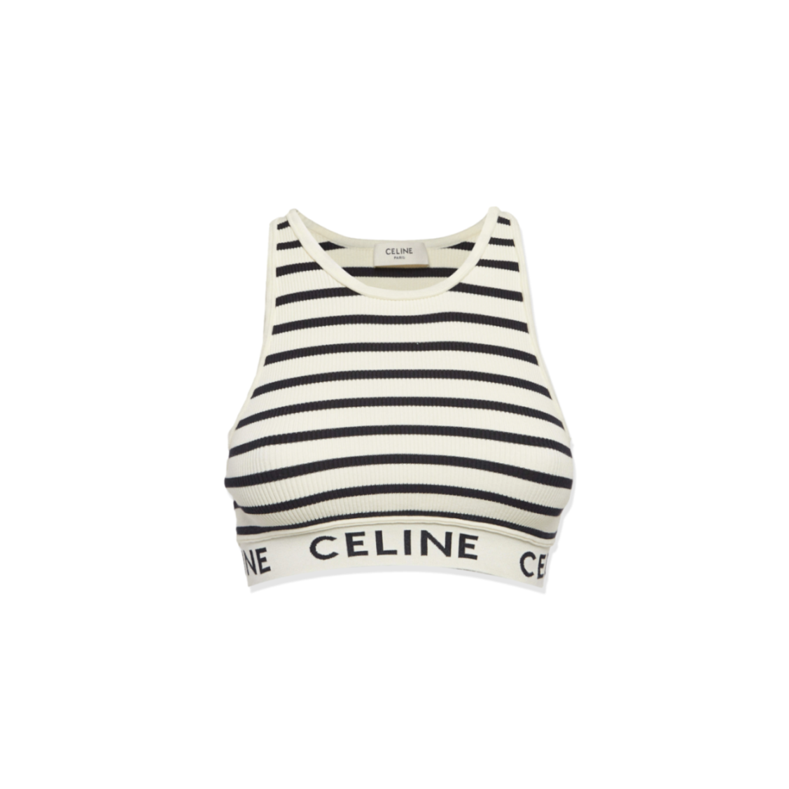 CELINE LOGO KNIT STRIPED SPORTS VEST 2A22O372N